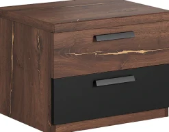 Home affaire Nachtkommode »Sigma, Breite 46 cm, moderner Nachtschrank mit 2 Schubladen« Nachttisch viel Stauraum, Nachtkonsole