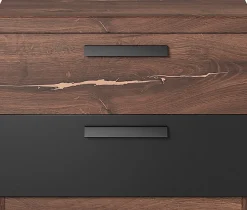 Home affaire Nachtkommode »Sigma, Breite 46 cm, moderner Nachtschrank mit 2 Schubladen« Nachttisch viel Stauraum, Nachtkonsole