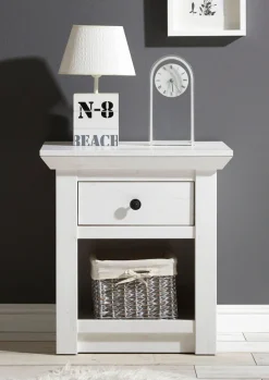 Home affaire Nachtkonsole »California« mit offenem Fach und Schubladen, Breite 59 cm
