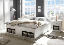 Home affaire Nachtkonsole »California« mit offenem Fach und Schubladen, Breite 59 cm