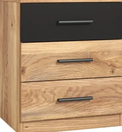 Home affaire Nachtkonsole »Faweza,Breite 46 cm, Nachtschrank mit 3 Schubladen« Nachttisch, Nachtkommode viel Stauraum