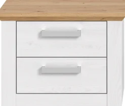 Home affaire Nachtschrank »COSENZA, Breite 54cm, in Landhausoptik« inklusive 2 Schubkästen mit Vollauszug,Nachtkommode, Nachtische, Kommode, Nako, Beistelltisch