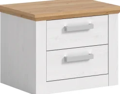 Home affaire Nachtschrank »COSENZA, 2er Set, Breite je 54cm, in Landhausoptik« 2er Set, inklusive je 2 Schubkästen mit Vollauszug,Nachtkommode, Nachtische, Kommode, Nako, Beistelltisch