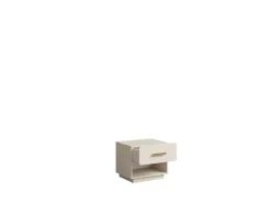 Home affaire Nachttisch »CLAREI 2er Set, Nachttischen mit 1 Schublade, Maße B/H/T: 53/48/44 cm« Set,Set, 2 St., mit goldenen Kunststoffgriffen, Maße B/T/H: 53/22/48 cm