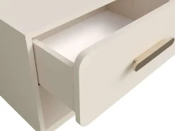Home affaire Nachttisch »CLAREI 2er Set, Nachttischen mit 1 Schublade, Maße B/H/T: 53/48/44 cm« Set,Set, 2 St., mit goldenen Kunststoffgriffen, Maße B/T/H: 53/22/48 cm