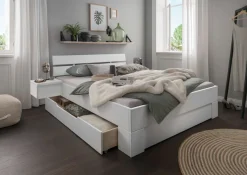 Home affaire Nachttisch »Progress Hängetische, aus massiver Kiefer, FSC-zertifiziert« Set, 2 Stk. tlg. Bettablagen im 2tlg.Set, Made in Europe