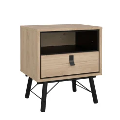 Home affaire Nachttisch »RY« Breite/Höhe 53/60 cm, 1 offenes Fach, 1 Schublade