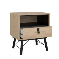 Home affaire Nachttisch »RY« Breite/Höhe 53/60 cm, 1 offenes Fach, 1 Schublade