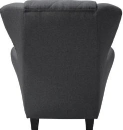 Home affaire Ohrensessel »Alexander, B: 92 cm, Sitzhöhe: 44 cm« Set: mit Hocker