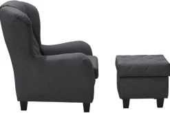 Home affaire Ohrensessel »Alexander, B: 92 cm, Sitzhöhe: 44 cm« Set: mit Hocker