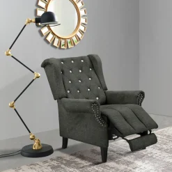 Home affaire Ohrensessel »Childebert« 1 Stk. tlg. mit Verstellung, Sitz und Rücken gepolstert, Sitzhöhe 49,5 cm