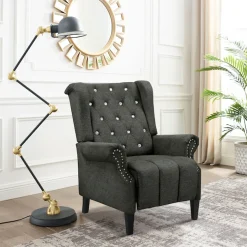 Home affaire Ohrensessel »Childebert« 1 Stk. tlg. mit Verstellung, Sitz und Rücken gepolstert, Sitzhöhe 49,5 cm