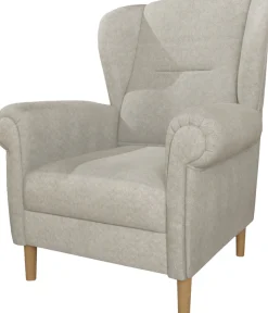 Home affaire Ohrensessel »OSTIANO B/T/H: 80/82/98 cm, Sessel« Einzelstück, dicke geschwungene Armlehnen, uni und kariert