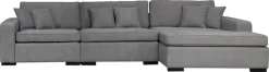 Home affaire Ottomane »Skara L-Form« Lounge-Sofa mit Federkernpolsterung, in vielen Bezugsvarianten