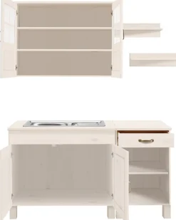 Home affaire Pantryküche »Alby« Breite 150 cm, in 2 Tiefen, ohne E-Geräte