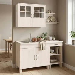 Home affaire Pantryküche »Alby« Breite 150 cm, in 2 Tiefen, ohne E-Geräte