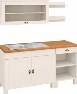 Home affaire Pantryküche »Oslo« Breite 150 cm, Arbeitsplatte 35mm stark, ohne E-Geräte