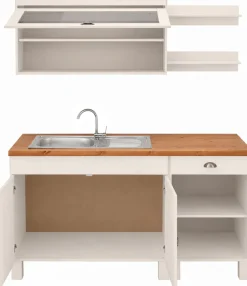 Home affaire Pantryküche »Oslo« Breite 150 cm, Arbeitsplatte 35mm stark, ohne E-Geräte