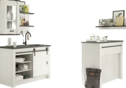 Home affaire Pantryküche »Sherwood« Breite 131 cm, ohne E-Geräte
