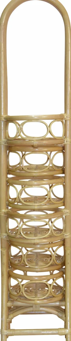 Home affaire Paravent Rattan mit Blumenhalterung