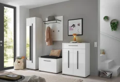 Home affaire Polsterbank »Cantara, Garderobenbank mit Klappe, Sitzbank in zwei Farben« 2 Stk. tlg. inkl. Sitzkissen, Platz für ca. 6 Paar Schuhe, 80 cm breit