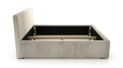 Home affaire Polsterbett »AESSIA in 2 Breiten- 160 und 180 cm, mit/ohne Bettkasten, Chenille« Stauraumbett, gepolstertes Kopfteil, ohne Matratze, modernes Design