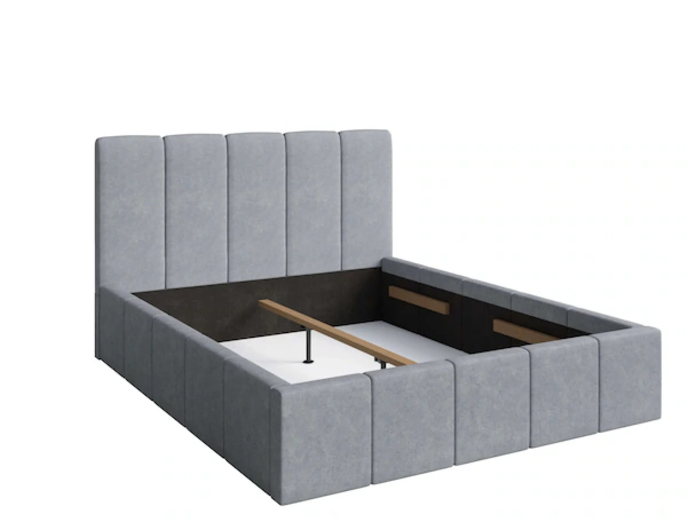 Home affaire Polsterbett »ANCIER wahlweise mit/ohne Bettkasten, Breite Liegefläche 160 cm« Stauraumbett, Doppelbet mit Kopfteil, ohne Matratze, 179/218/112 cm