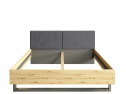 Home affaire Polsterbett »Bett Loreto, Maße: B/T/H 185,5/211/98 cm« Bett 180x200 cm mit gepolstertem Kopfteil