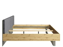Home affaire Polsterbett »Bett Loreto, Maße: B/T/H 185,5/211/98 cm« Bett 180x200 cm mit gepolstertem Kopfteil
