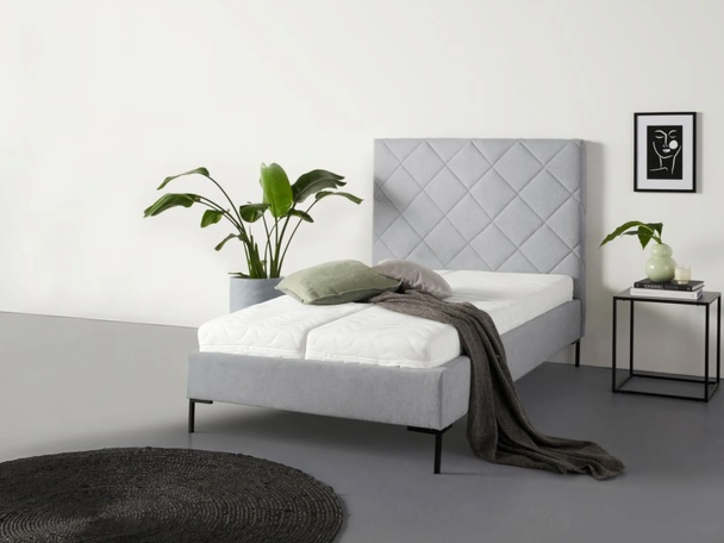 Home affaire Polsterbett »Charlott« Modernes Polsterbett mit oder ohne Lattenrost