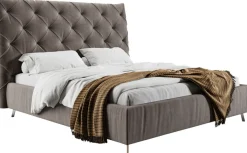 Home affaire Polsterbett »Elloree, in 4 Breiten, hinten mit Originalstoff bezogen, auch in Leder« Kopfteilhöhe 143cm, belastbar bis 280 kg, auch in Überlänge 220cm