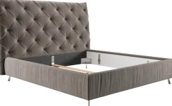 Home affaire Polsterbett »Elloree, in 4 Breiten, hinten mit Originalstoff bezogen, auch in Leder« Kopfteilhöhe 143cm, belastbar bis 280 kg, auch in Überlänge 220cm