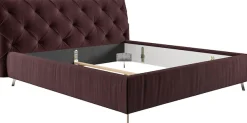 Home affaire Polsterbett »Elloree in 4 Breiten bis 200cm, auch in Leder« Kopfteilhöhe 105cm, belastbar bis 280 kg, auch in Überlänge 220cm
