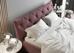 Home affaire Polsterbett »Elloree in 4 Breiten bis 200cm, auch in Leder« Kopfteilhöhe 105cm, belastbar bis 280 kg, auch in Überlänge 220cm
