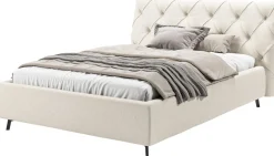 Home affaire Polsterbett »Elloree, in 4 Breiten bis 200cm, auch in Leder« Kopfteilhöhe 105 cm, belastbar bis 280 kg, auch in Überlänge 220cm