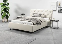 Home affaire Polsterbett »Elloree, in 4 Breiten bis 200cm, auch in Leder« Kopfteilhöhe 105 cm, belastbar bis 280 kg, auch in Überlänge 220cm