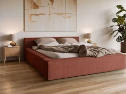 Home affaire Polsterbett »LAUREDA Bettgestell mit Lattenrost, in 4 Breiten- 140, 160, 180, 200cm« mit Kopfteil und Bettkasten, ohne Matratze