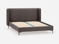 Home affaire Polsterbett »LYSEKIL Bettgestell mit Lattenrost, Breite 140/160/180/200cm, Chenille« Rahmenbett mit Kopfteil, ohne Matratze und Topper