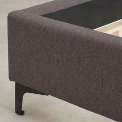 Home affaire Polsterbett »LYSEKIL Bettgestell mit Lattenrost, Breite 140/160/180/200cm, Chenille« Rahmenbett mit Kopfteil, ohne Matratze und Topper