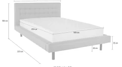 Home affaire Polsterbett »Tobjörn« Mit breitem Futon-Rahmen