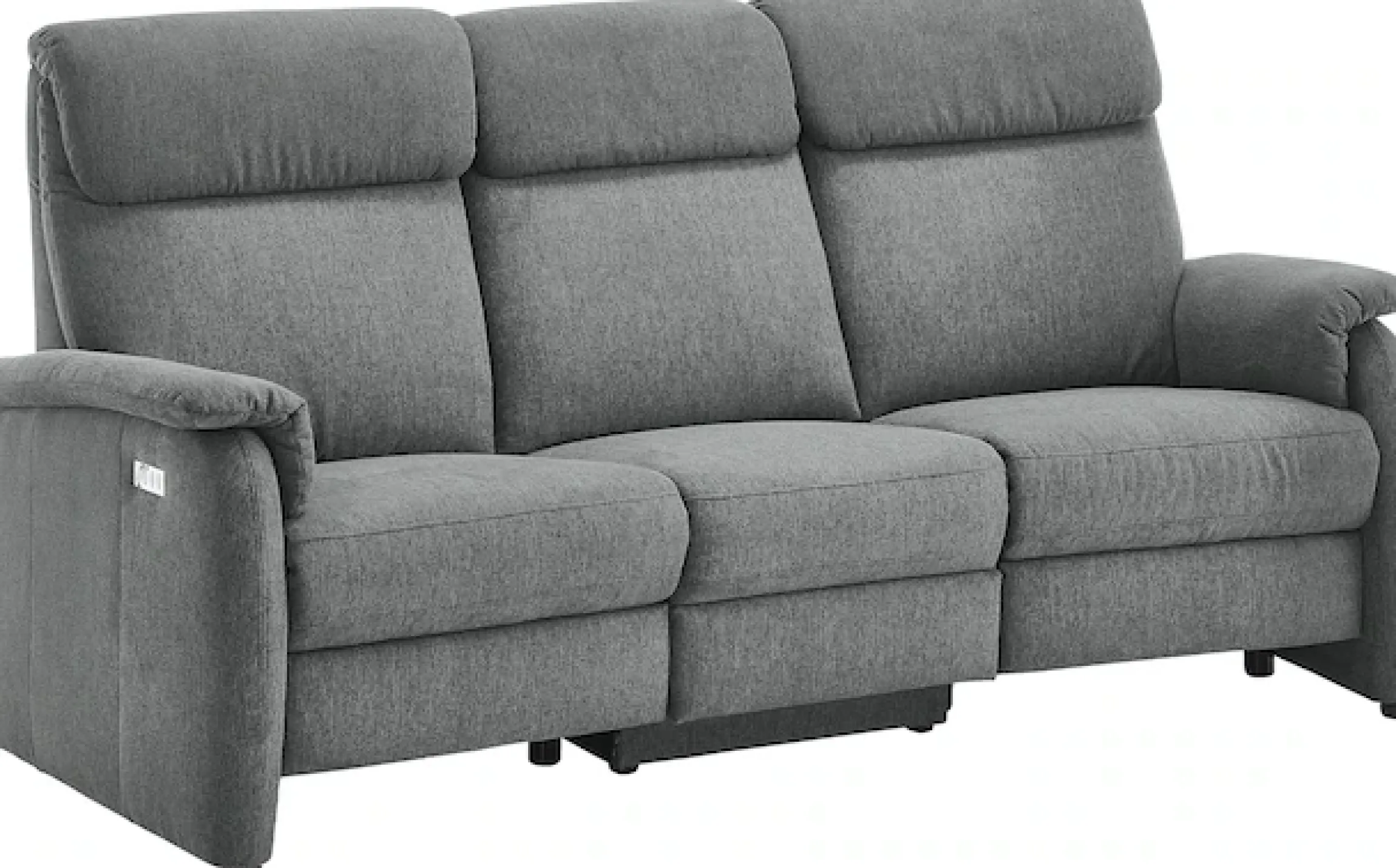 Home affaire Polstergarnitur »Turin, 2,5- & 3-Sitzer mit elektrischer Relaxfunktion« Set, 4 tlg. tlg. inkl. Tisch, USB & Steckdose, Federkern & pflegeleichtem Bezug