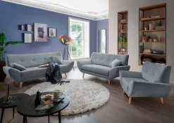 Home affaire Polstergarnitur »Basta« 3 Stk. tlg. Komfortable Wellenunterfederung