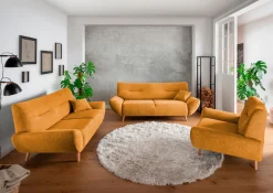 Home affaire Polstergarnitur »Drago elegant und zeitlos, komfortabel, moderne Formensprache« Set, 3-Sitzer, 2-Sitzer und Sessel, 3 Stk. tlg. Set 3-2-1,bequem, versch. Stoffe, inkl. 2 Zierkissen