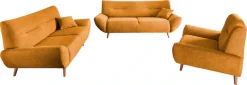 Home affaire Polstergarnitur »Drago elegant und zeitlos, komfortabel, moderne Formensprache« Set, 3-Sitzer, 2-Sitzer und Sessel, 3 Stk. tlg. Set 3-2-1,bequem, versch. Stoffe, inkl. 2 Zierkissen