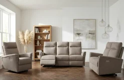 Home affaire Polstergarnitur »FINNARA, 3+2+1, elelektrische Relaxfunktion, USB A/C« Liegefunktion 105°-135°, Federkern,