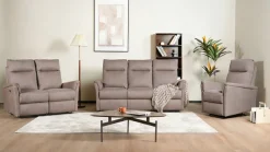Home affaire Polstergarnitur »FINNARA, 3+2+1, elelektrische Relaxfunktion, USB A/C« Liegefunktion 105°-135°, Federkern,