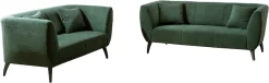 Home affaire Polstergarnitur »Lazio modern und bequem, schmale Armlehnen, tolle Detailverarbeitung« Set, 3-Sitzer und 2-Sitzer, 2 Stk. tlg. zwei verschiedene Fußfarben wählbar