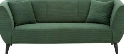 Home affaire Polstergarnitur »Lazio modern und bequem, schmale Armlehnen, tolle Detailverarbeitung« Set, 3-Sitzer und 2-Sitzer, 2 Stk. tlg. zwei verschiedene Fußfarben wählbar