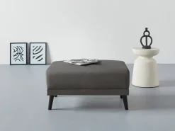 Home affaire Polsterhocker »Asra, B: 86 cm« passend zur Polsterserie "Asra", Federkern