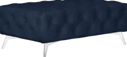 Home affaire Polsterhocker »Amaury« Chesterfield-Optik, Breite 120cm, Fußfarbe wählbar